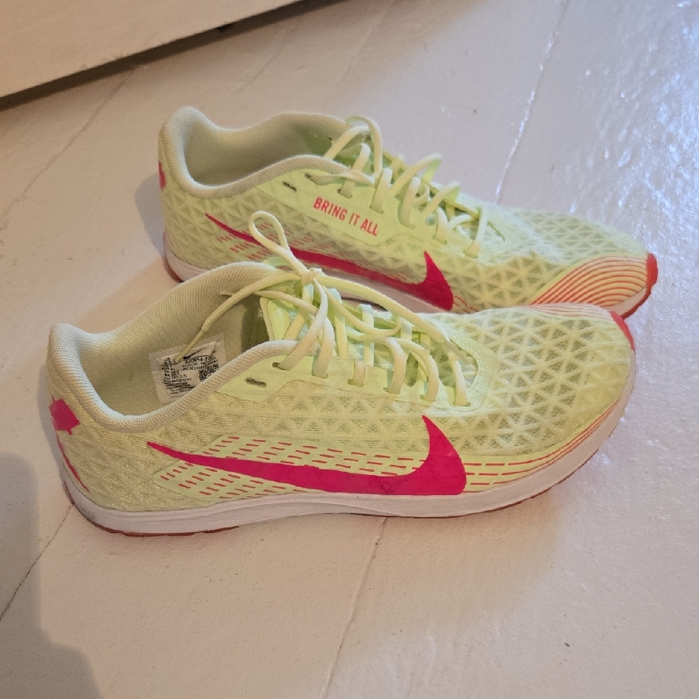 Nike White and Pink Athletic Shoes